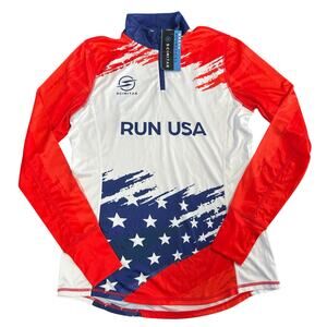 Scimitar Women's Run USA Long Sleeve Running Shirt Size S